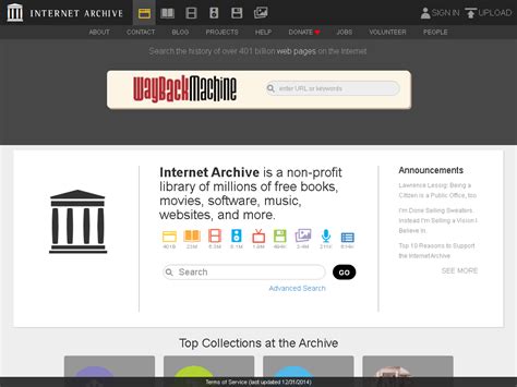 Internet Archive: Digital Library of Free & Borrowable。